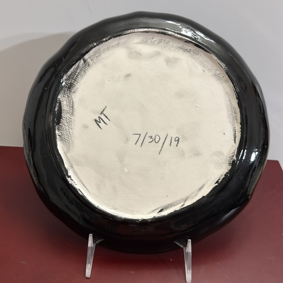 Hand painted Starry Night Sky Decorative Plate - Picture 2 of 2